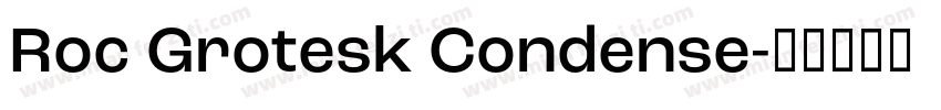 Roc Grotesk Condense字体转换